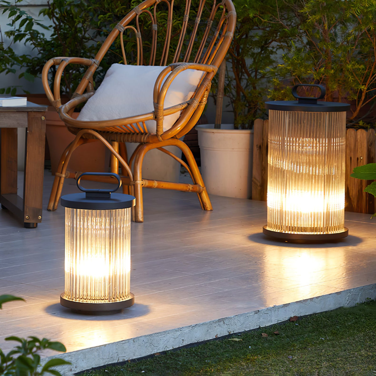 Ambient Line Lantern Garden Light – Stainless Steel Outdoor Post Lamp