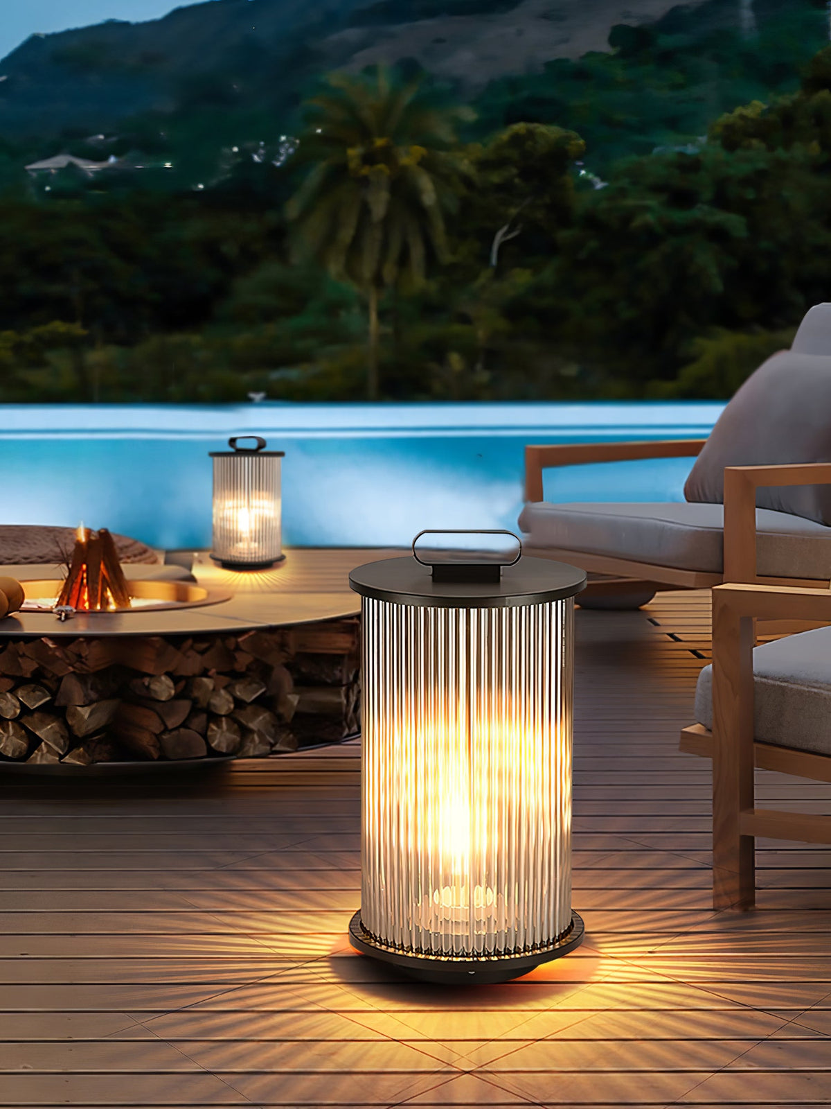Ambient Line Lantern Garden Light – Stainless Steel Outdoor Post Lamp
