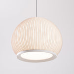 Lantern Knit Pendant Light – Woven Fabric Shade, Modern Minimalist Ceiling Lamp