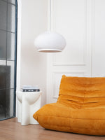 Lantern Knit Pendant Light – Woven Fabric Shade, Modern Minimalist Ceiling Lamp