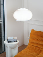 Lantern Knit Pendant Light – Woven Fabric Shade, Modern Minimalist Ceiling Lamp