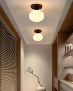 Large Flower Bag Ceiling Lamp in Wood and Acrylic for Modern Interiors