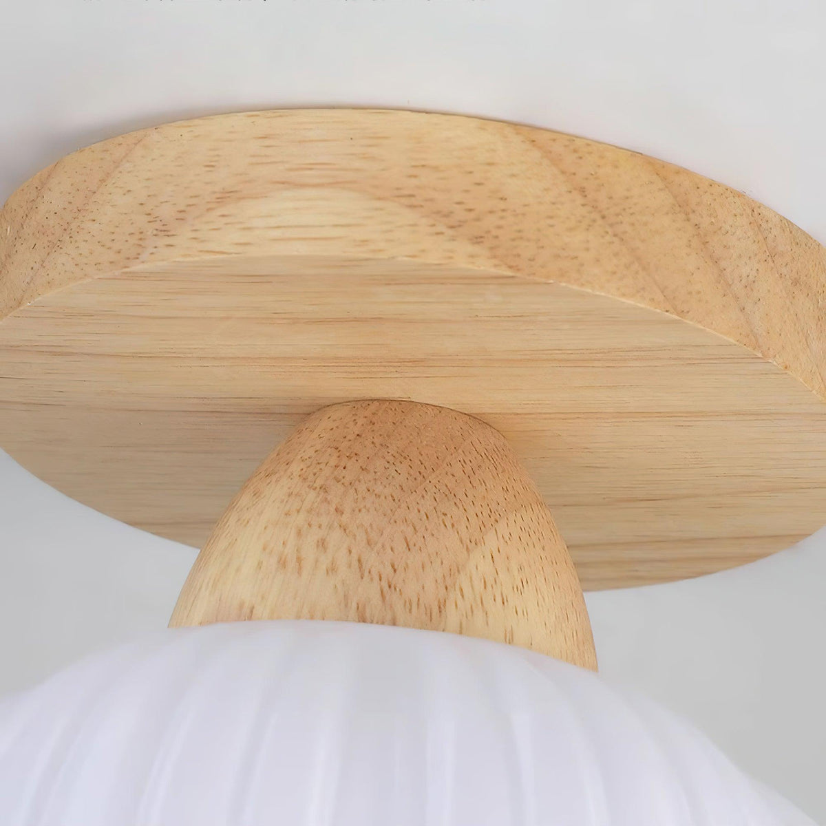 Large Flower Bag Ceiling Lamp in Wood and Acrylic for Modern Interiors