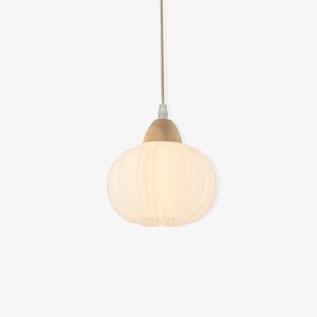 Large Flower Bag Pendant Light – Wooden & Acrylic Modern Hanging Lamp for Dining Room