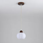 Large Flower Bag Pendant Light – Wooden & Acrylic Modern Hanging Lamp for Dining Room