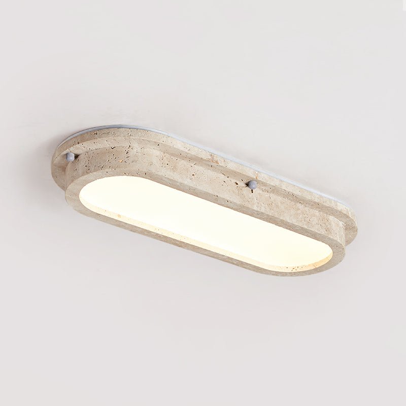 Lartheon Linear Travertine LED Ceiling Light