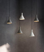 Lastri Cement Pendant Light – Modern Minimalist Hanging Lamp for Dining & Living Spaces