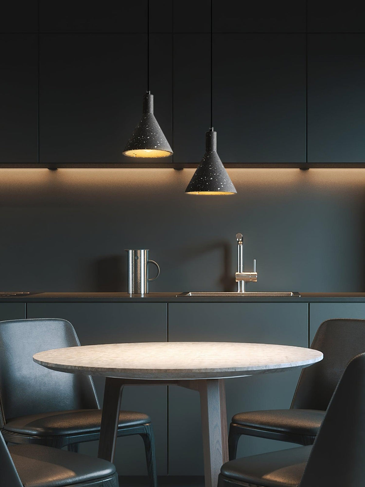 Lastri Cement Pendant Light – Modern Minimalist Hanging Lamp for Dining & Living Spaces