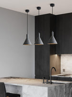 Lastri Cement Pendant Light – Modern Minimalist Hanging Lamp for Dining & Living Spaces