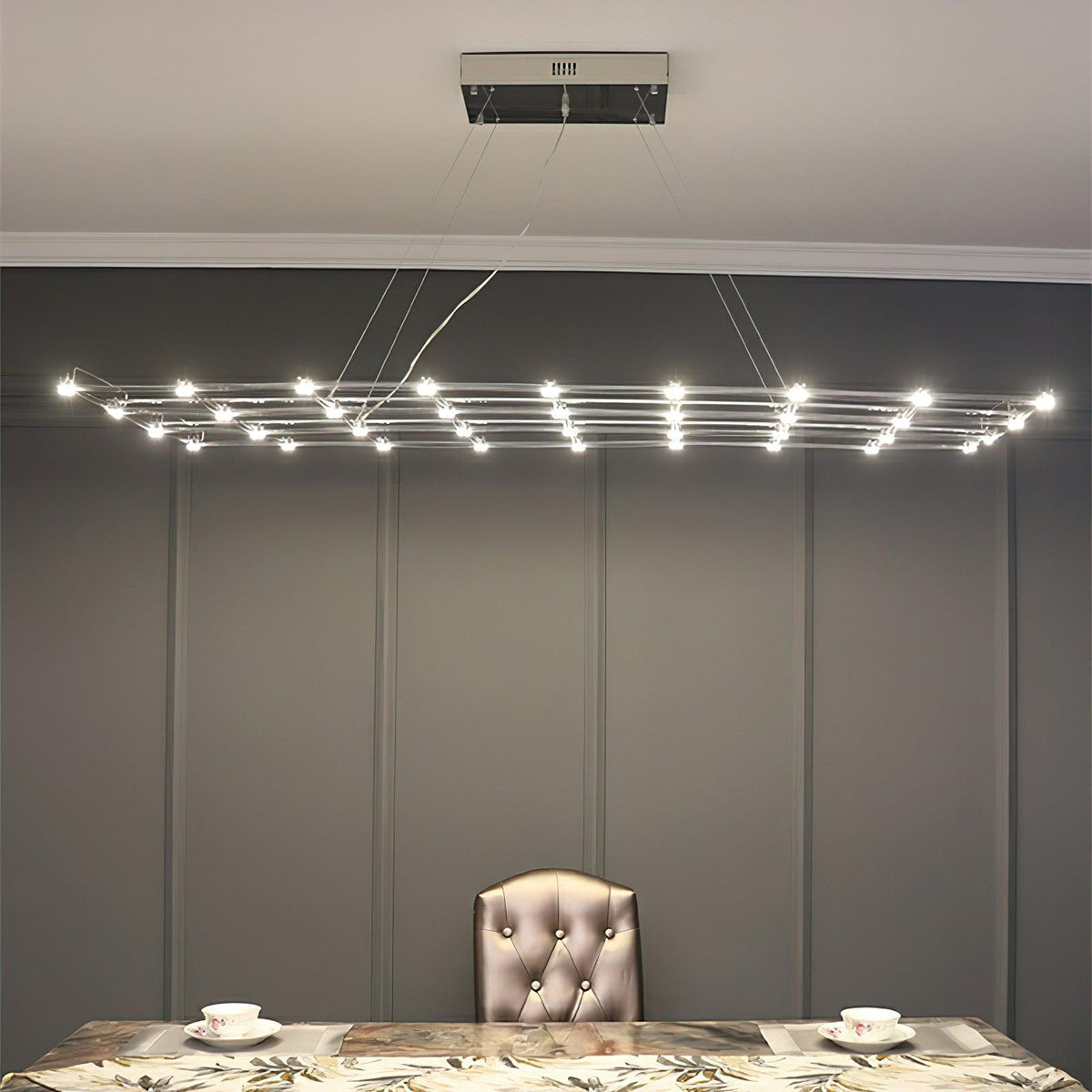 lattice-chandelier