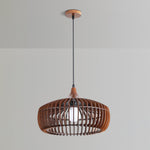 Lattice Nest Wooden Pendant Light – Modern Handcrafted Ceiling Lamp