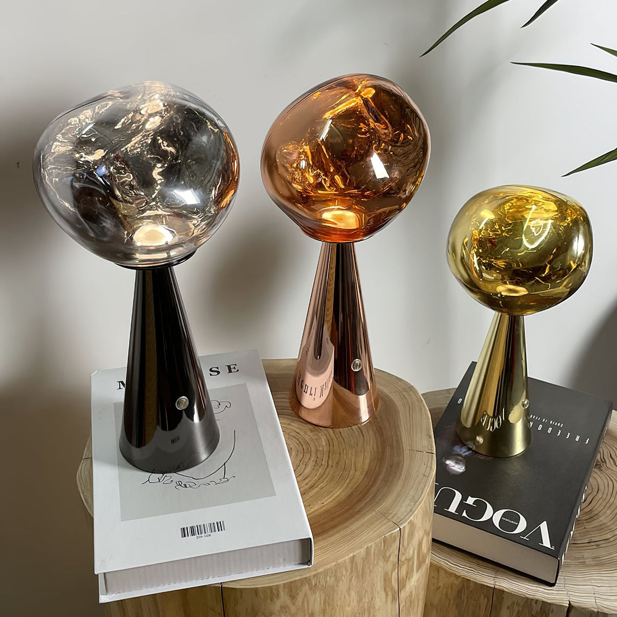 Lava Rechargeable Table Lamp – Modern Art Shade LED Table Light