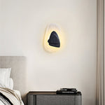 Lava Veil Wall Sconce in Black Travertine with LED