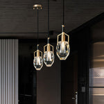Lavilla Crystal Pendant Light in Brass for Modern Interiors