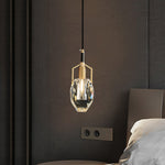 Lavilla Crystal Pendant Light in Brass for Modern Interiors