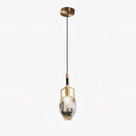 Lavilla Crystal Pendant Light in Brass for Modern Interiors