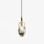 Lavilla Crystal Pendant Light in Brass for Modern Interiors