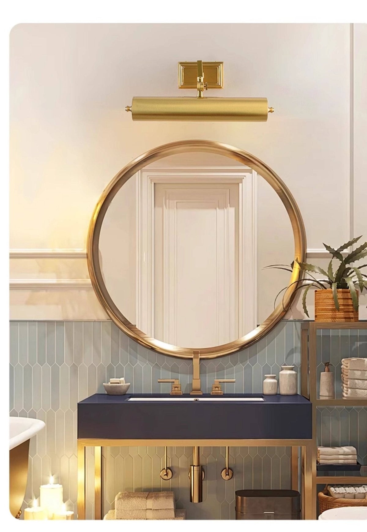 Ashton Brass Swing Arm Wall Sconce for Modern Interiors