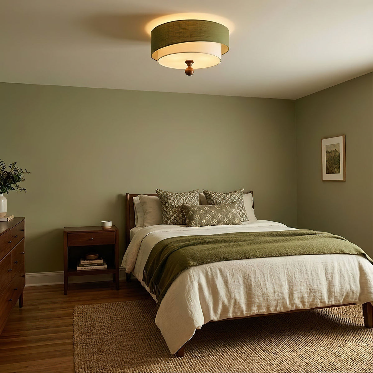 Layered Fabric Ceiling Light – Soft Diffused Glow for Modern Interiors