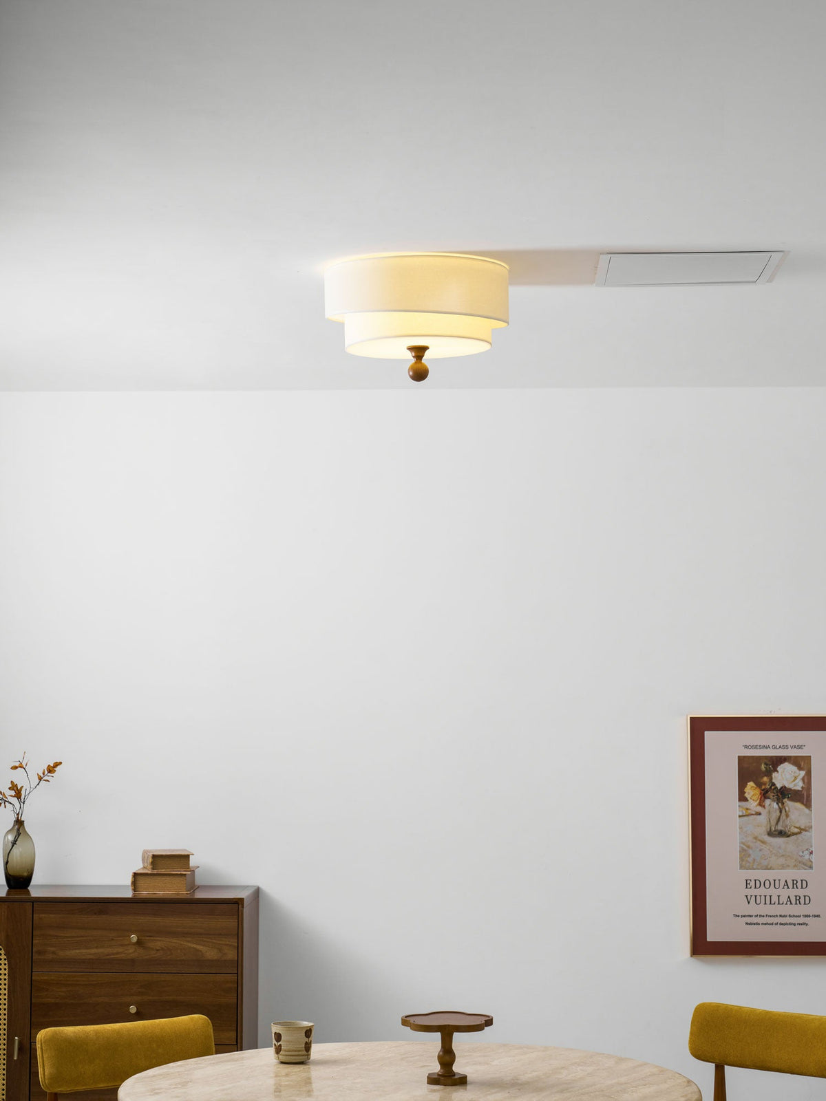Layered Fabric Ceiling Light – Soft Diffused Glow for Modern Interiors