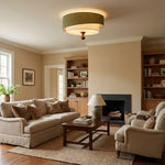 Layered Fabric Ceiling Light – Soft Diffused Glow for Modern Interiors