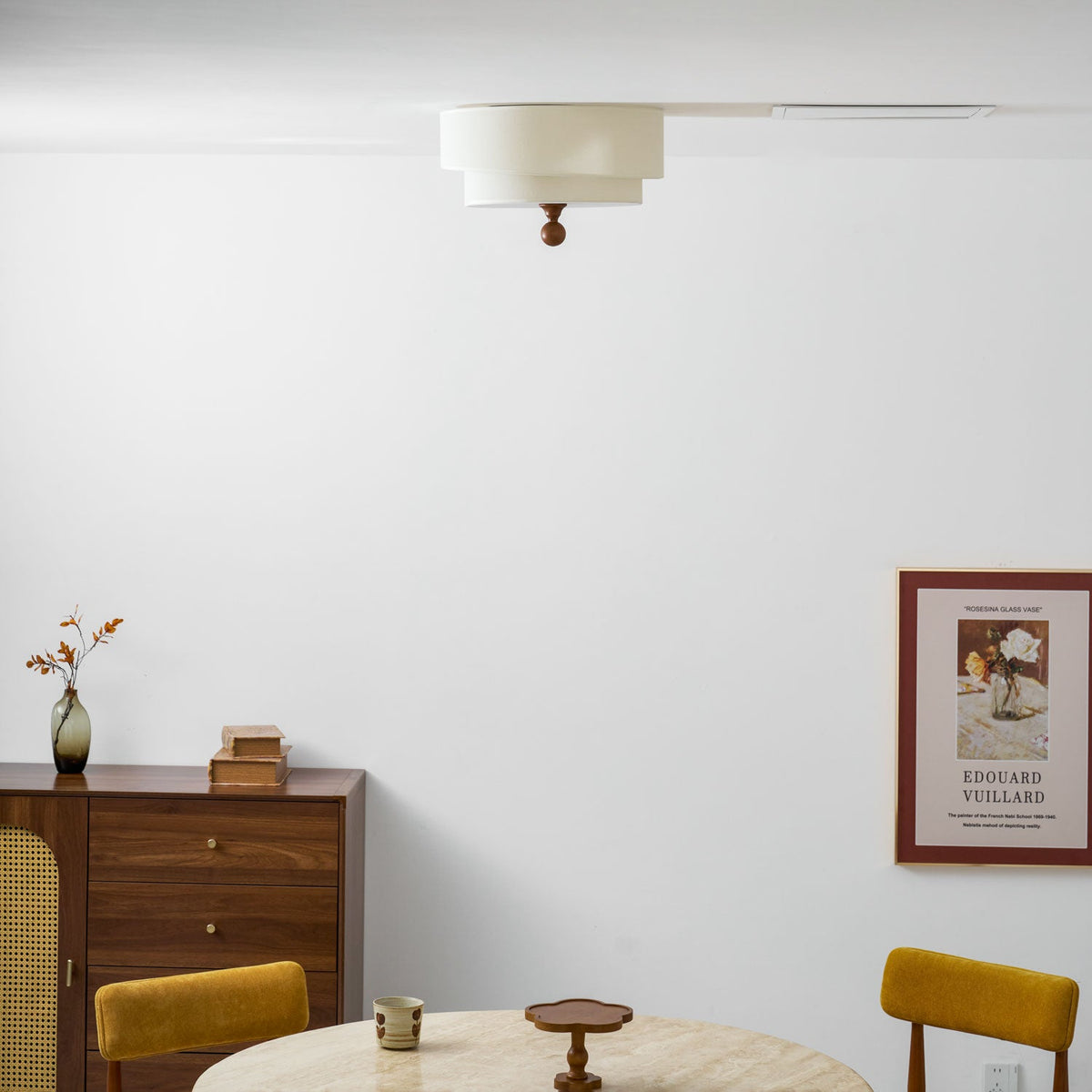 Layered Fabric Ceiling Light – Soft Diffused Glow for Modern Interiors