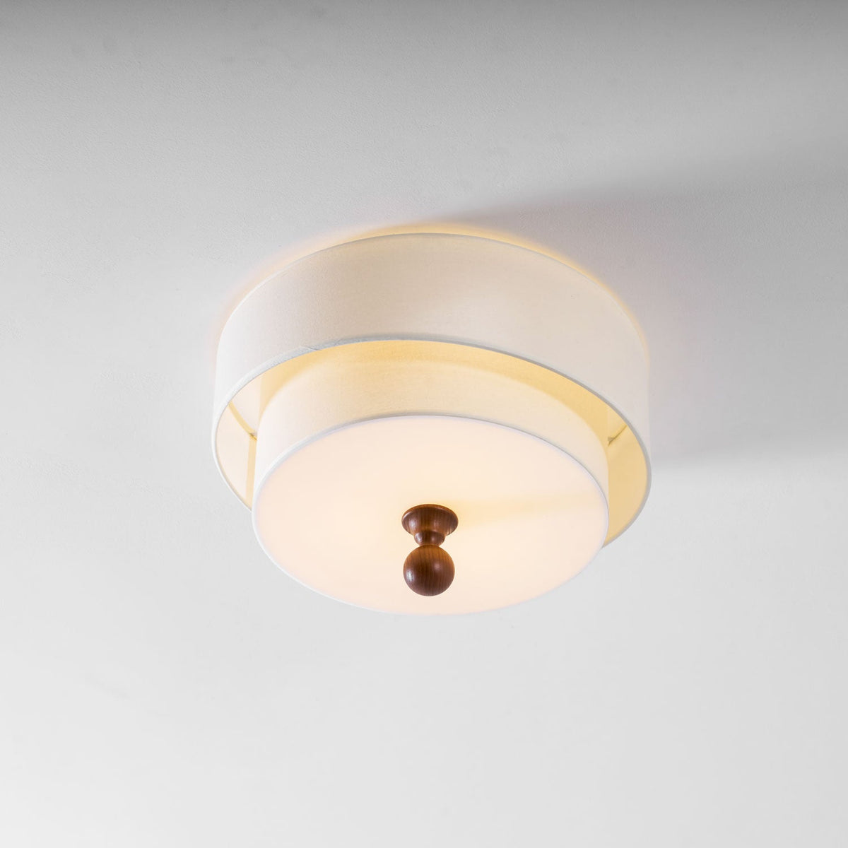 Layered Fabric Ceiling Light – Soft Diffused Glow for Modern Interiors