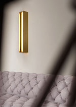 Layered Blade Brass LED Wall Sconce for Modern Interiors