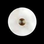 Modern Sipmple Round Alabaster Wall Light