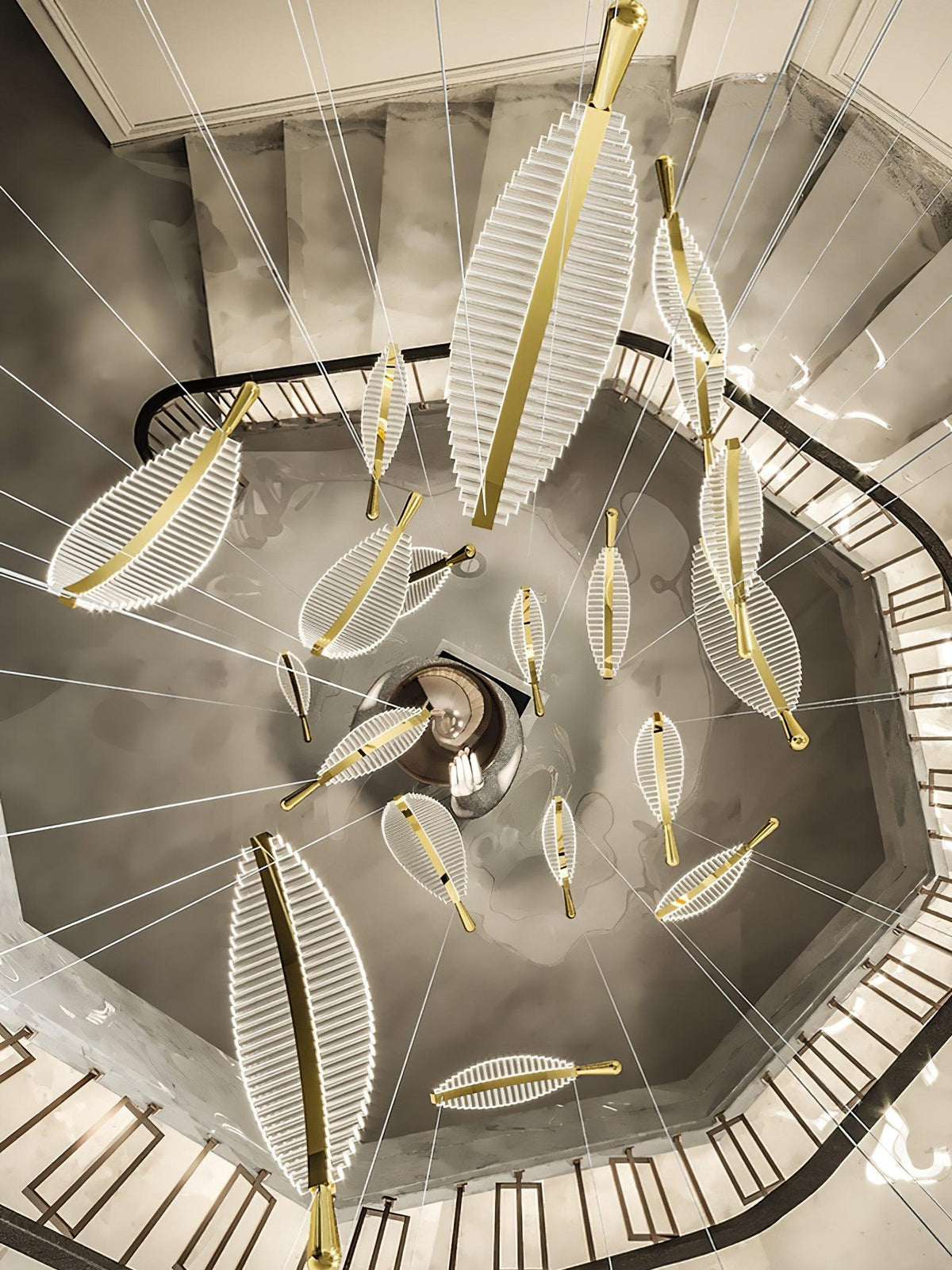 Leaf Led Chandelier
