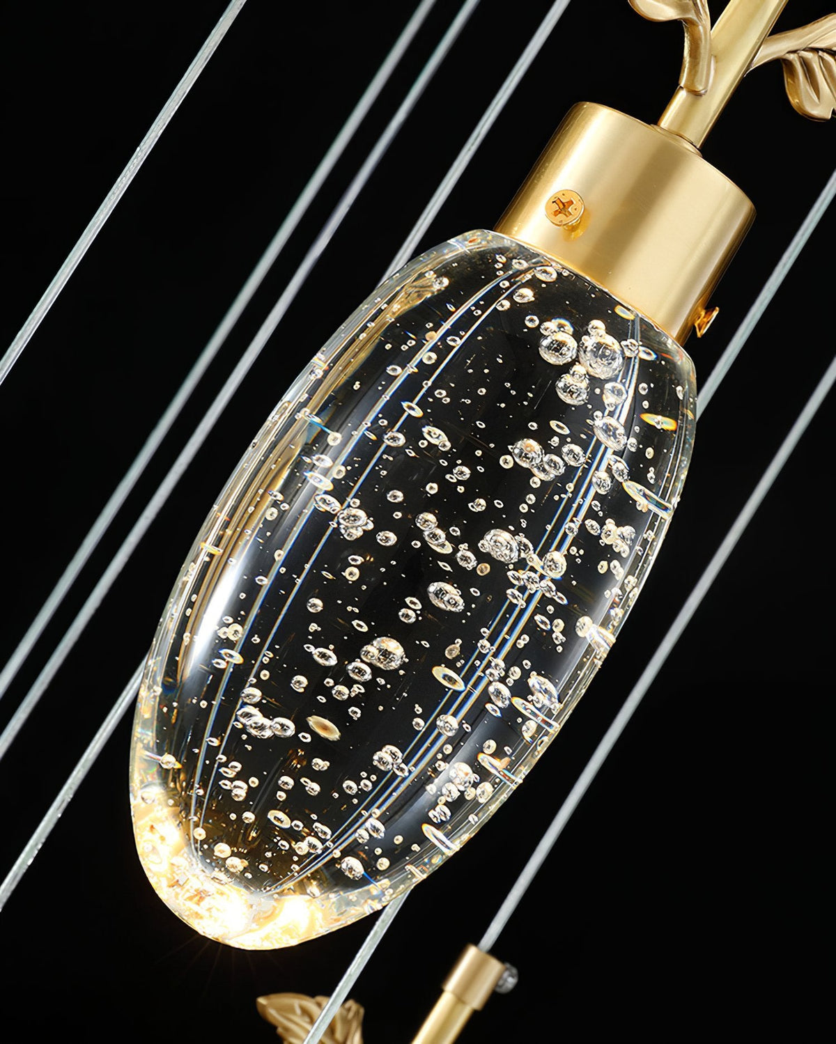 Leaves Water Drops Pendant Light