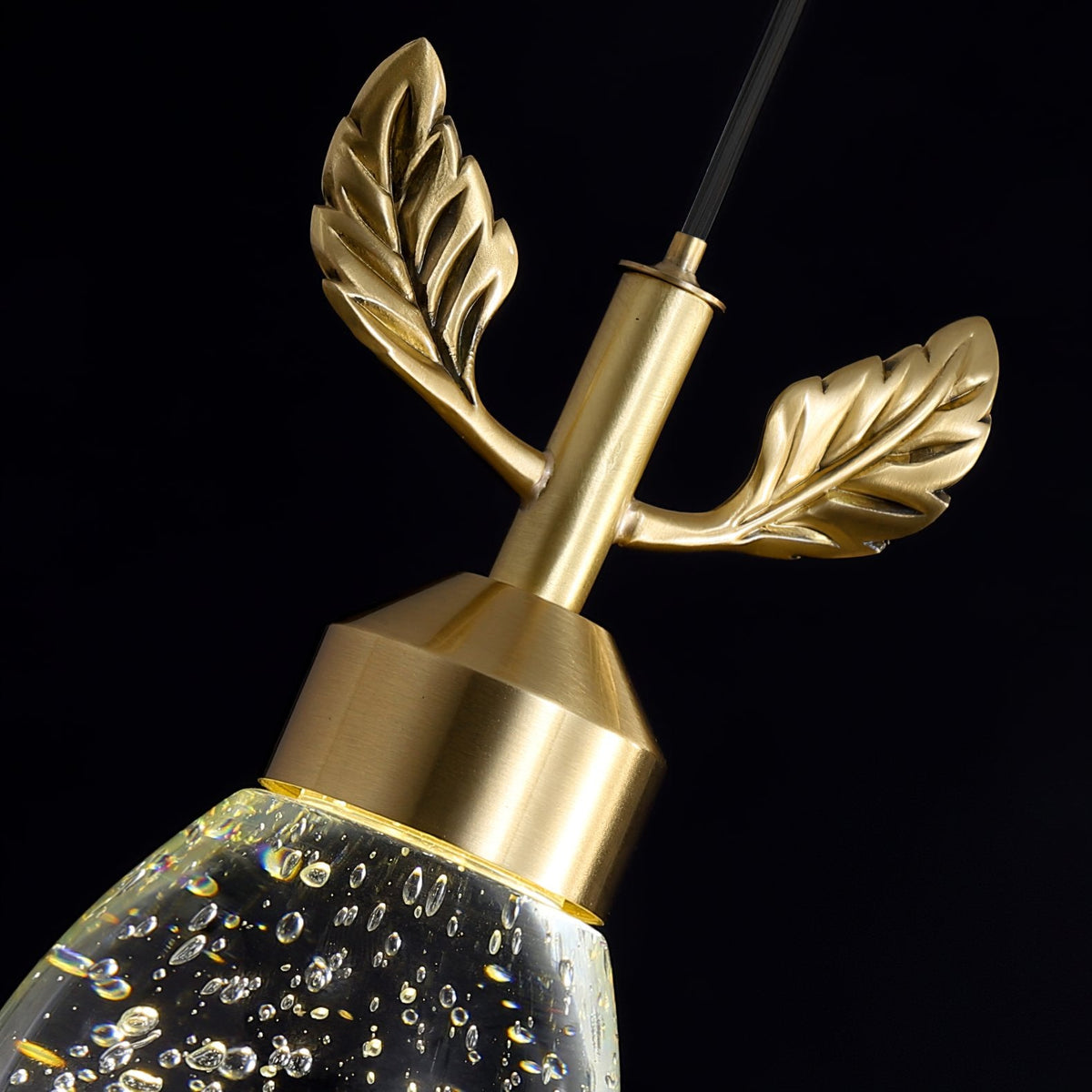 Leaves Water Drops Pendant Light