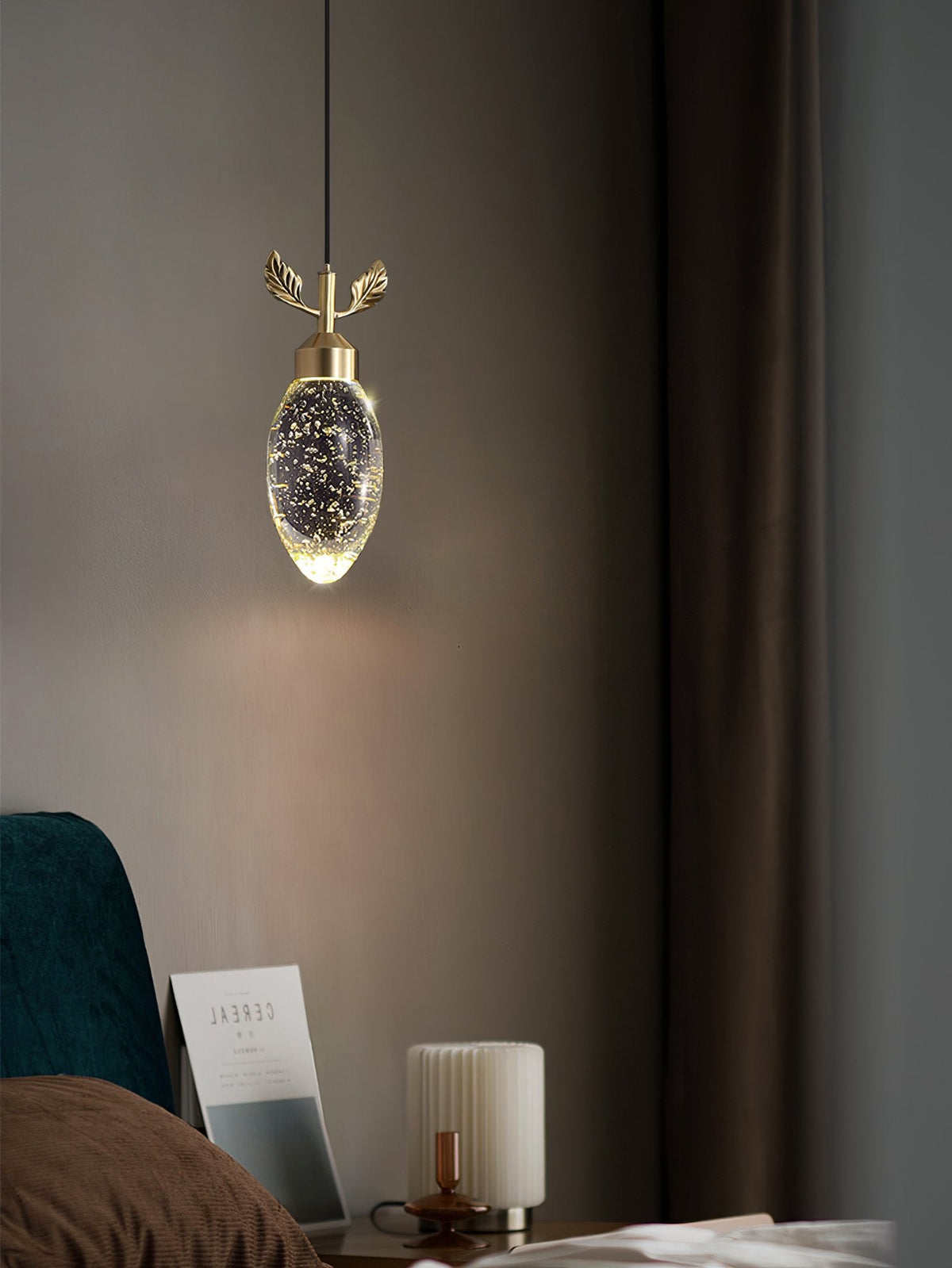 Leaves Water Drops Pendant Light