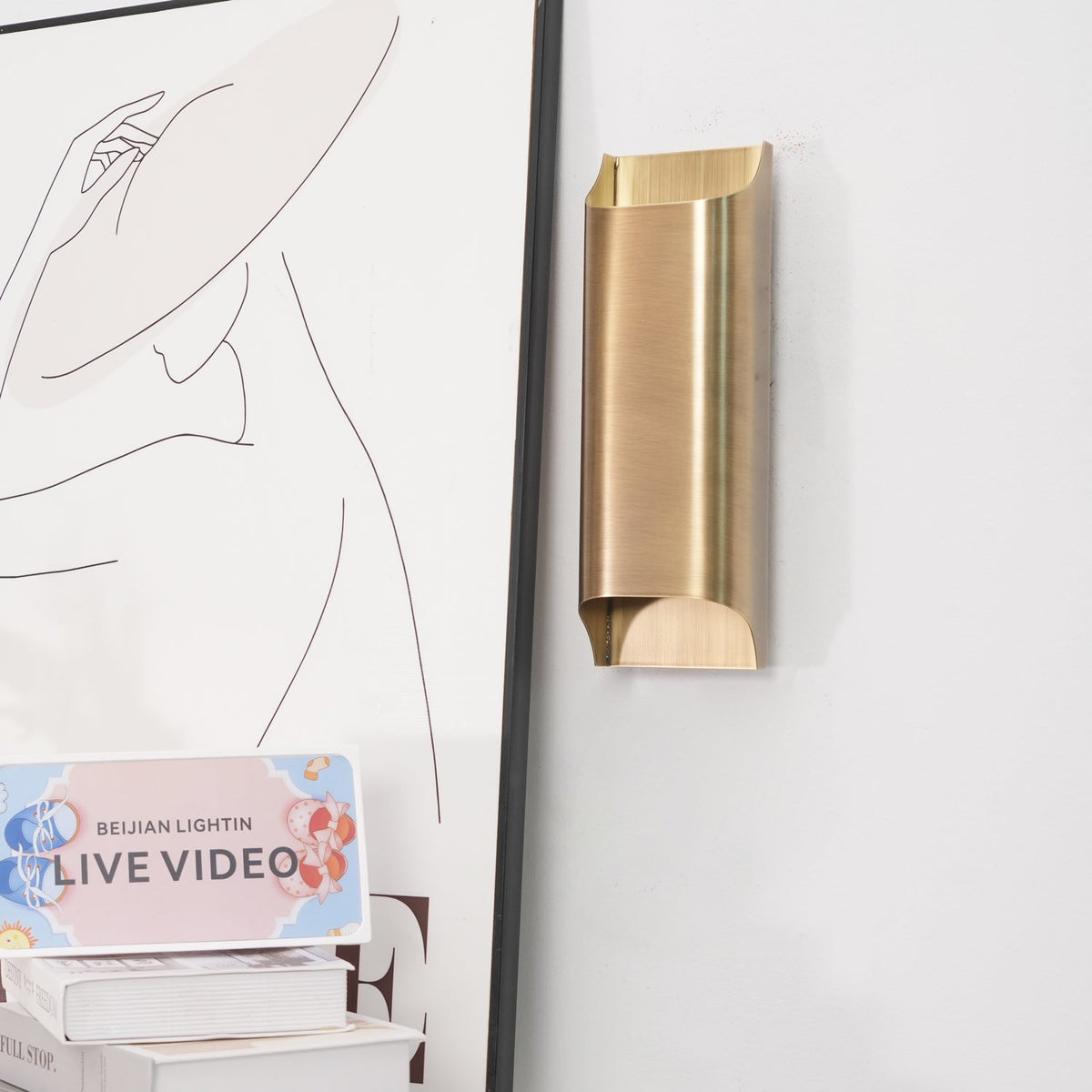 Leclerc Brass Wall Sconce – Handcrafted Solid Brass Lighting for Modern Interiors