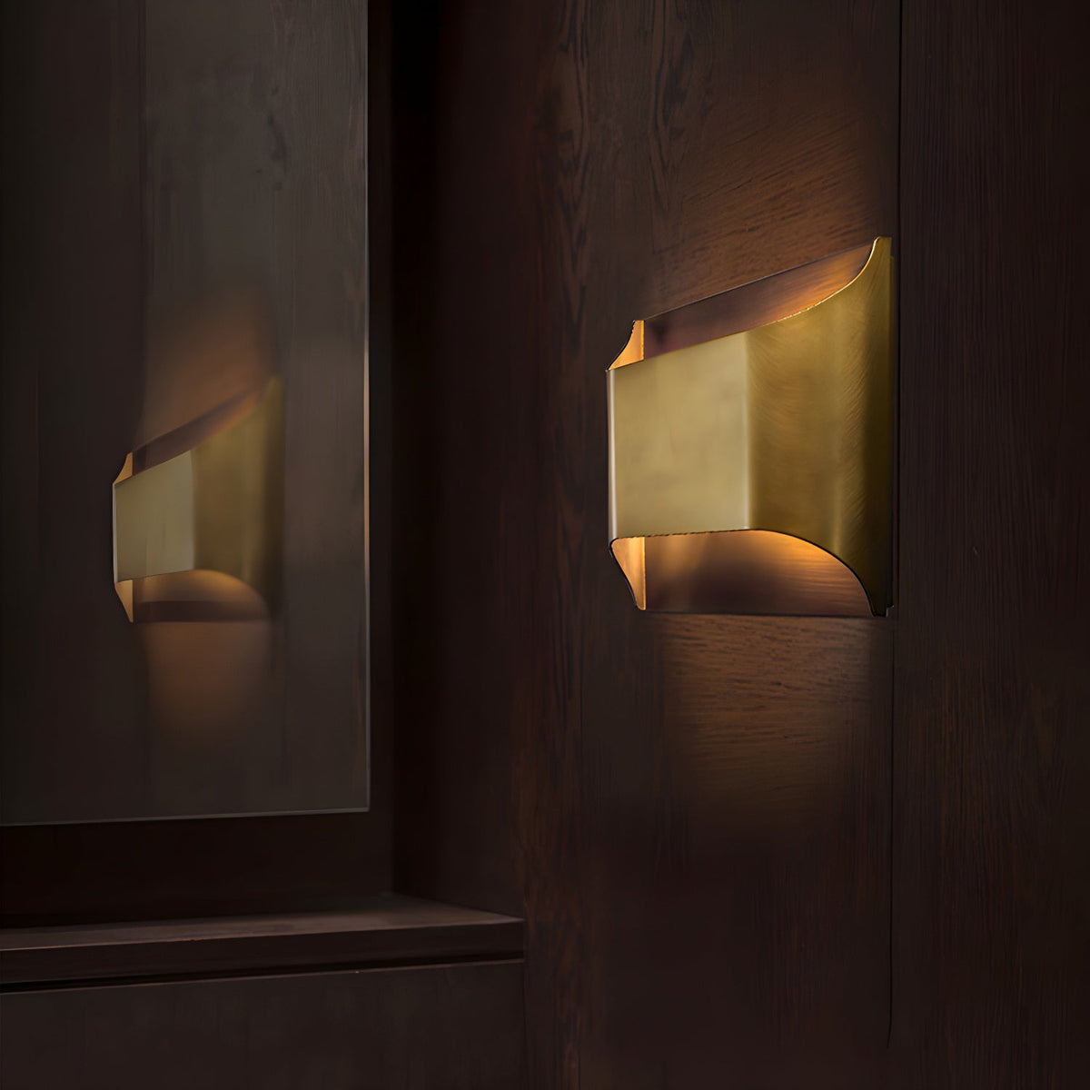 Leclerc Brass Wall Sconce – Handcrafted Solid Brass Lighting for Modern Interiors