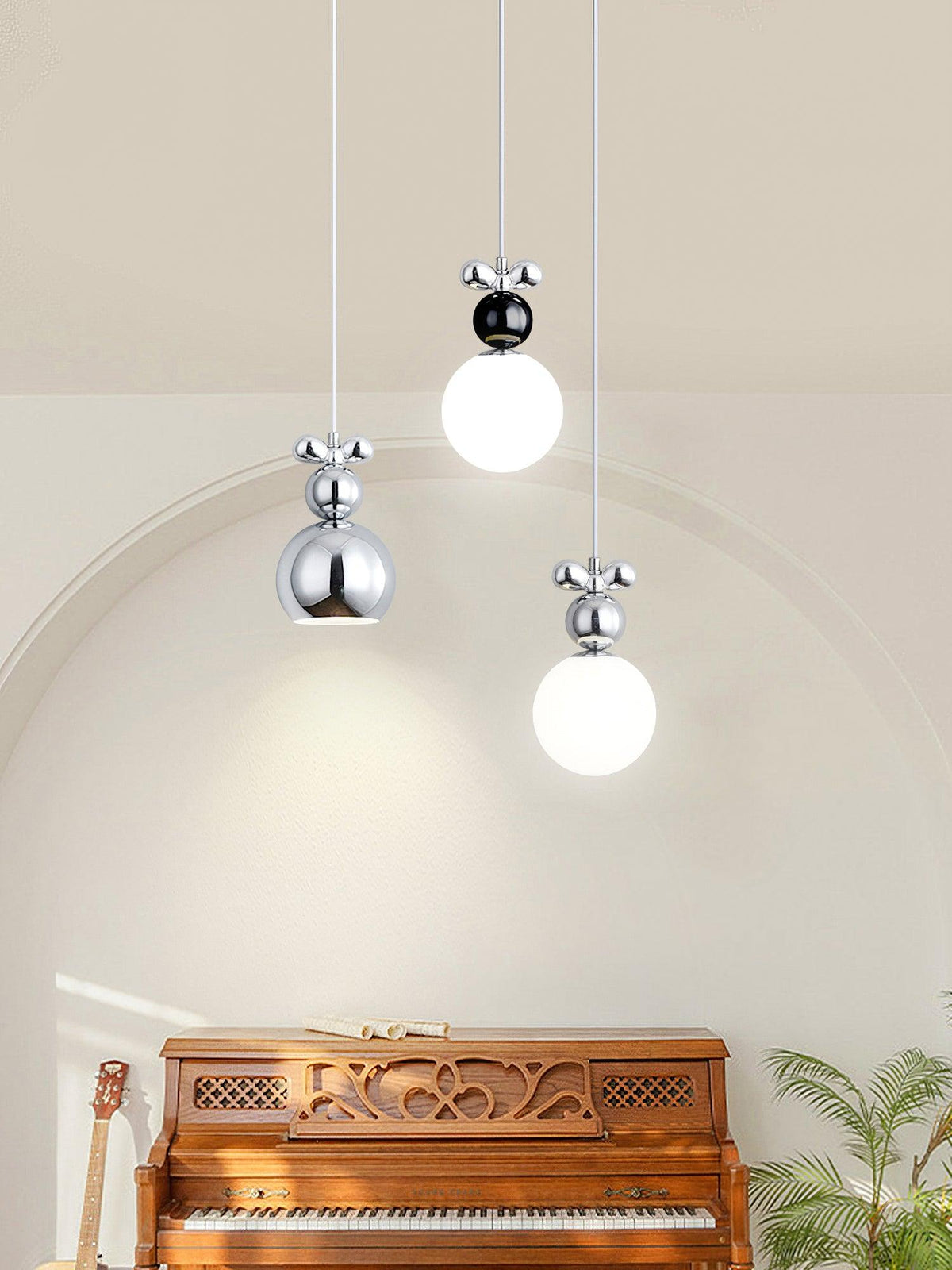 Laila Mini Pendant Light – Modern Acrylic & Metal Hanging Lamp for Bedroom, Dining, Kitchen