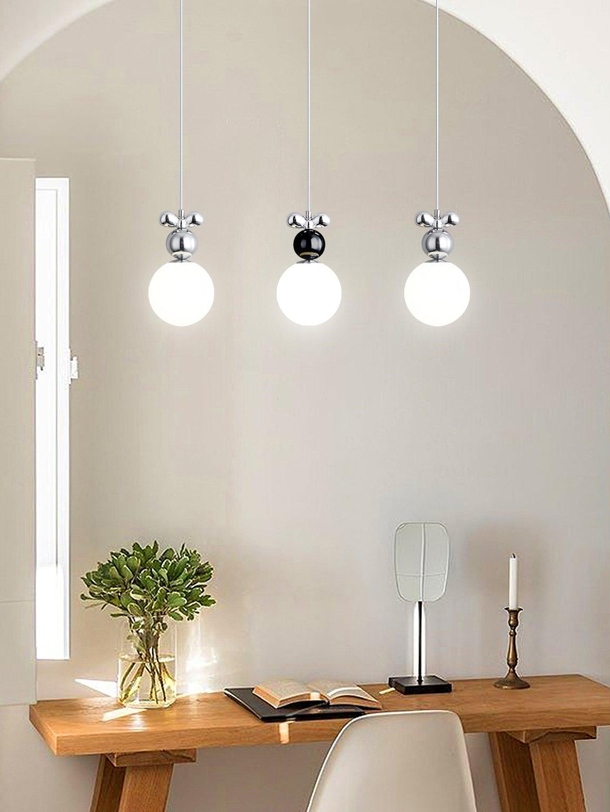 Laila Mini Pendant Light – Modern Acrylic & Metal Hanging Lamp for Bedroom, Dining, Kitchen