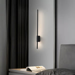 Leon Linear LED Wall Sconce in Black for Modern Interiors