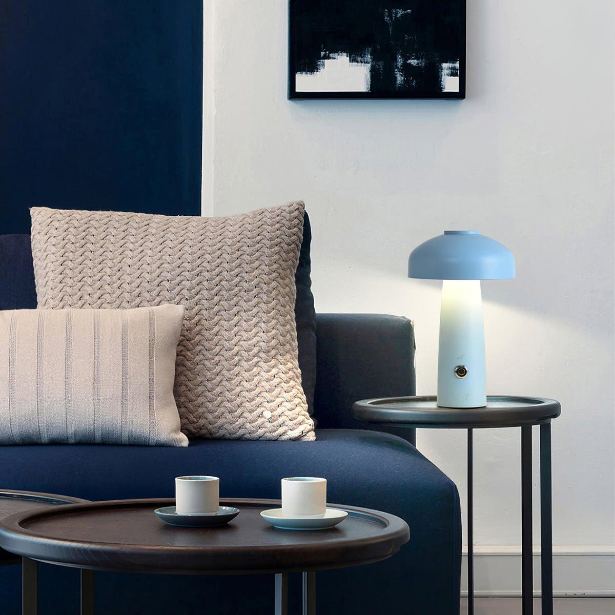 Leon Mushroom Built In Battery Table Lamp