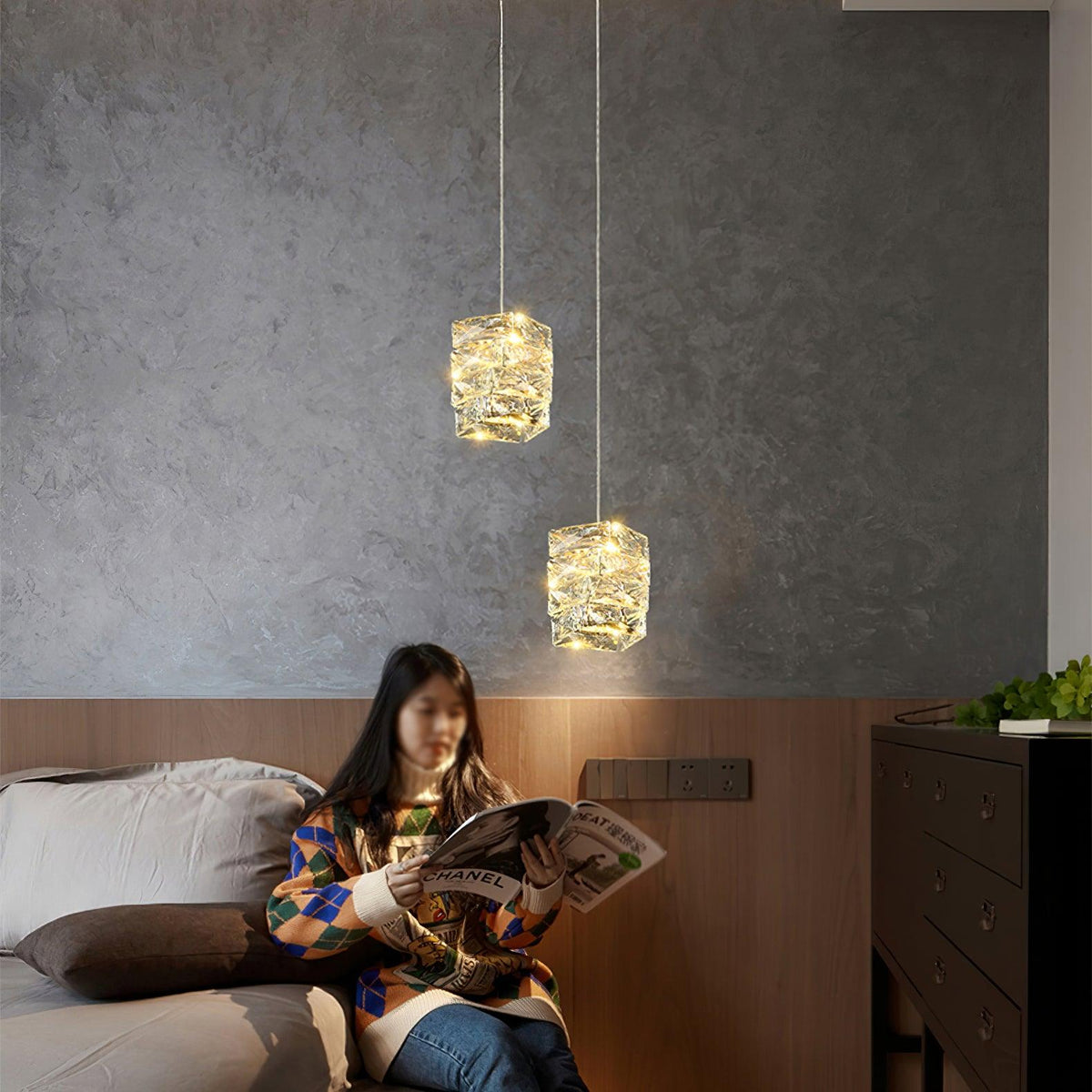 Leuchten Crystal Pendant Lamp