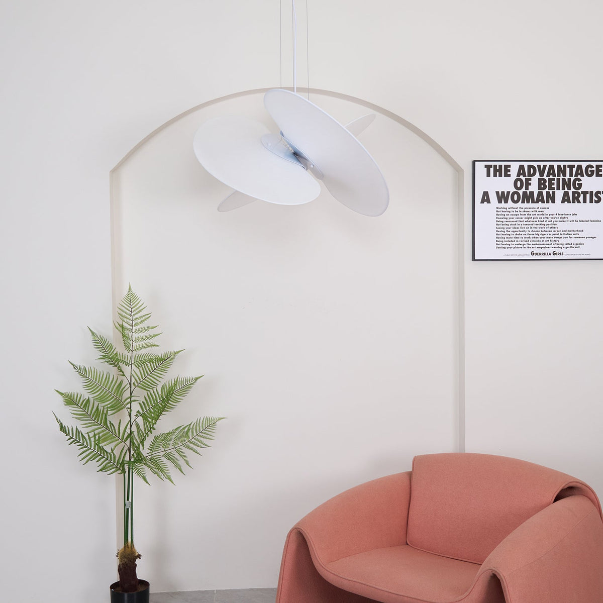 Modern Sail Pendant Light – Minimalist LED Ceiling Lamp for Dining Room & Living Room