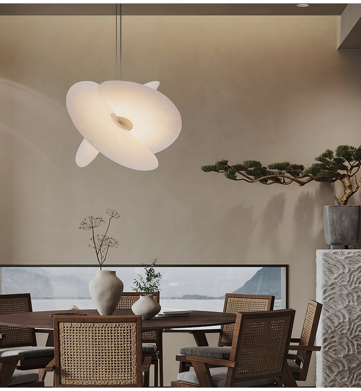 Modern Sail Pendant Light – Minimalist LED Ceiling Lamp for Dining Room & Living Room