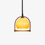 Levitation Dijkstra Pendant Light – Modern Wood & Glass Hanging Lamp for Dining Room, Kitchen Island, Bedroom