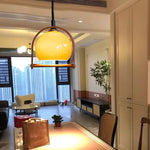 Levitation Dijkstra Pendant Light – Modern Wood & Glass Hanging Lamp for Dining Room, Kitchen Island, Bedroom