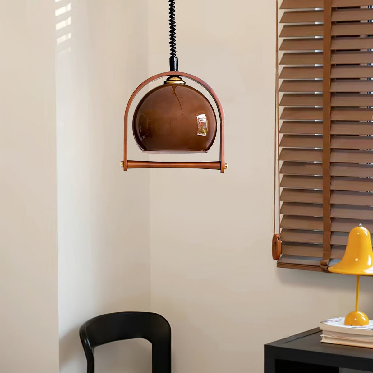 Levitation Dijkstra Pendant Light – Modern Wood & Glass Hanging Lamp for Dining Room, Kitchen Island, Bedroom