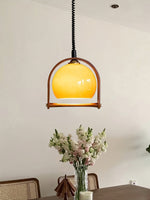 Levitation Dijkstra Pendant Light – Modern Wood & Glass Hanging Lamp for Dining Room, Kitchen Island, Bedroom