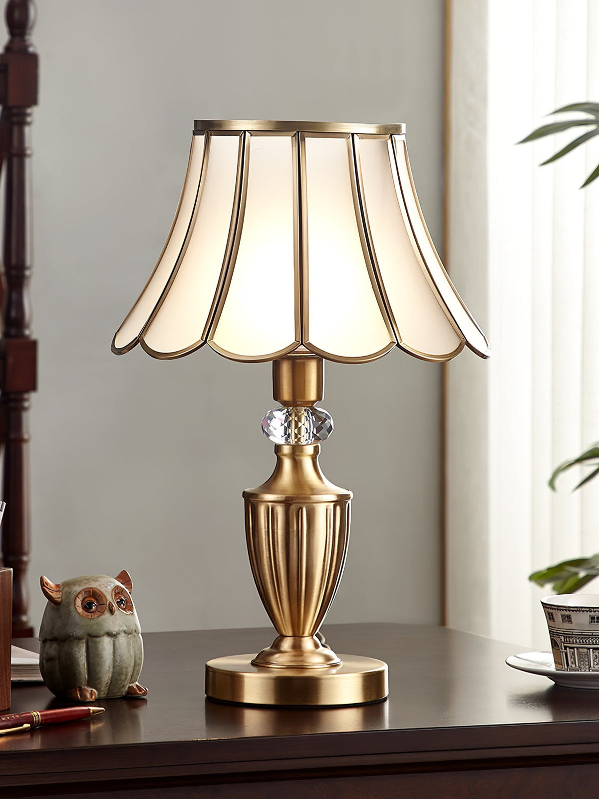 Lexi Vintage Brass Table Lamp