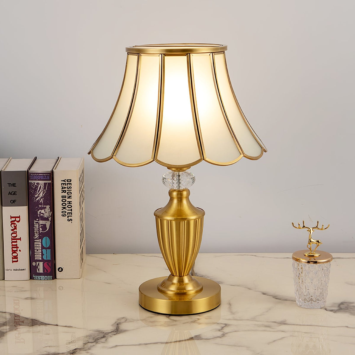 Lexi Vintage Brass Table Lamp