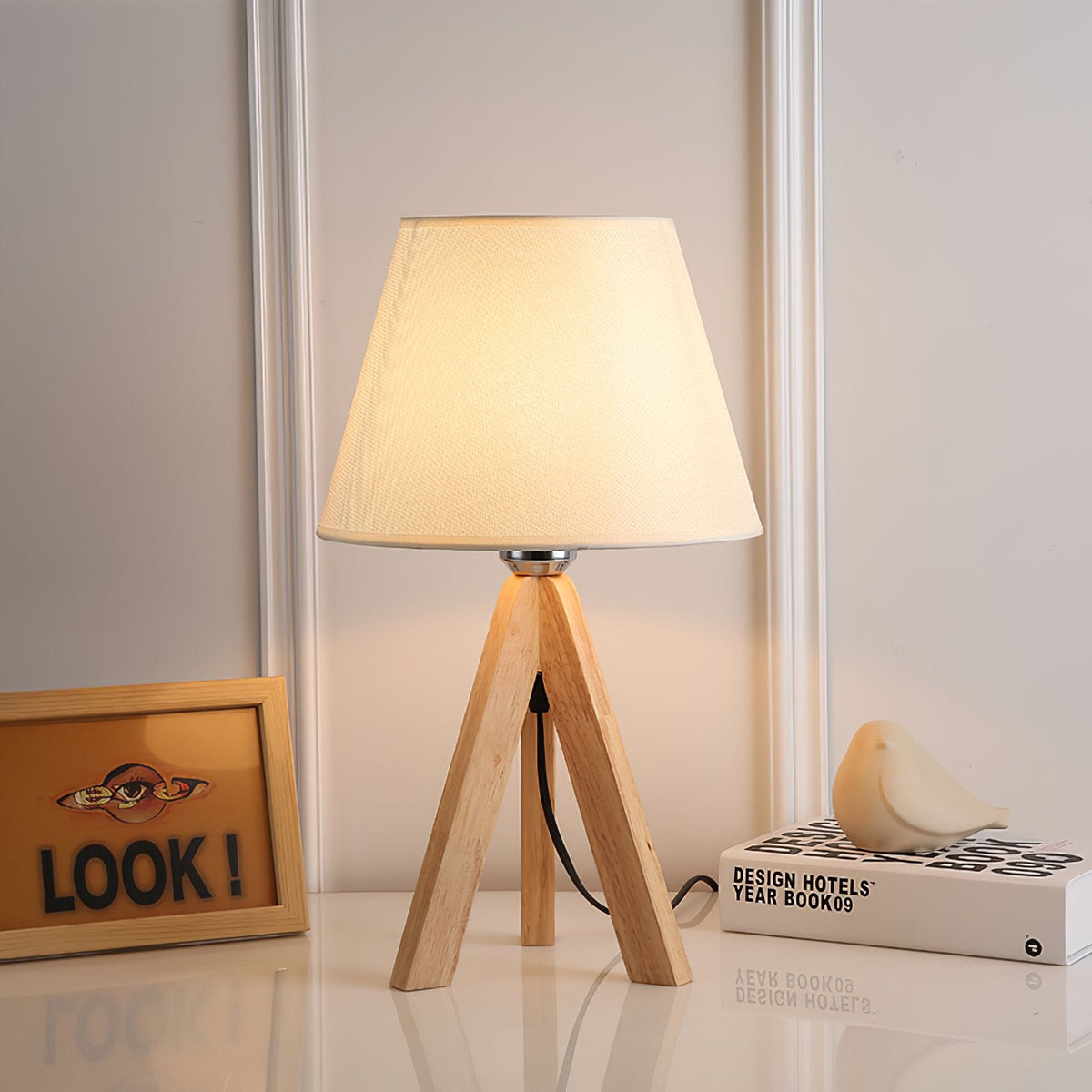 Lifland Solid Wood Table Lamp