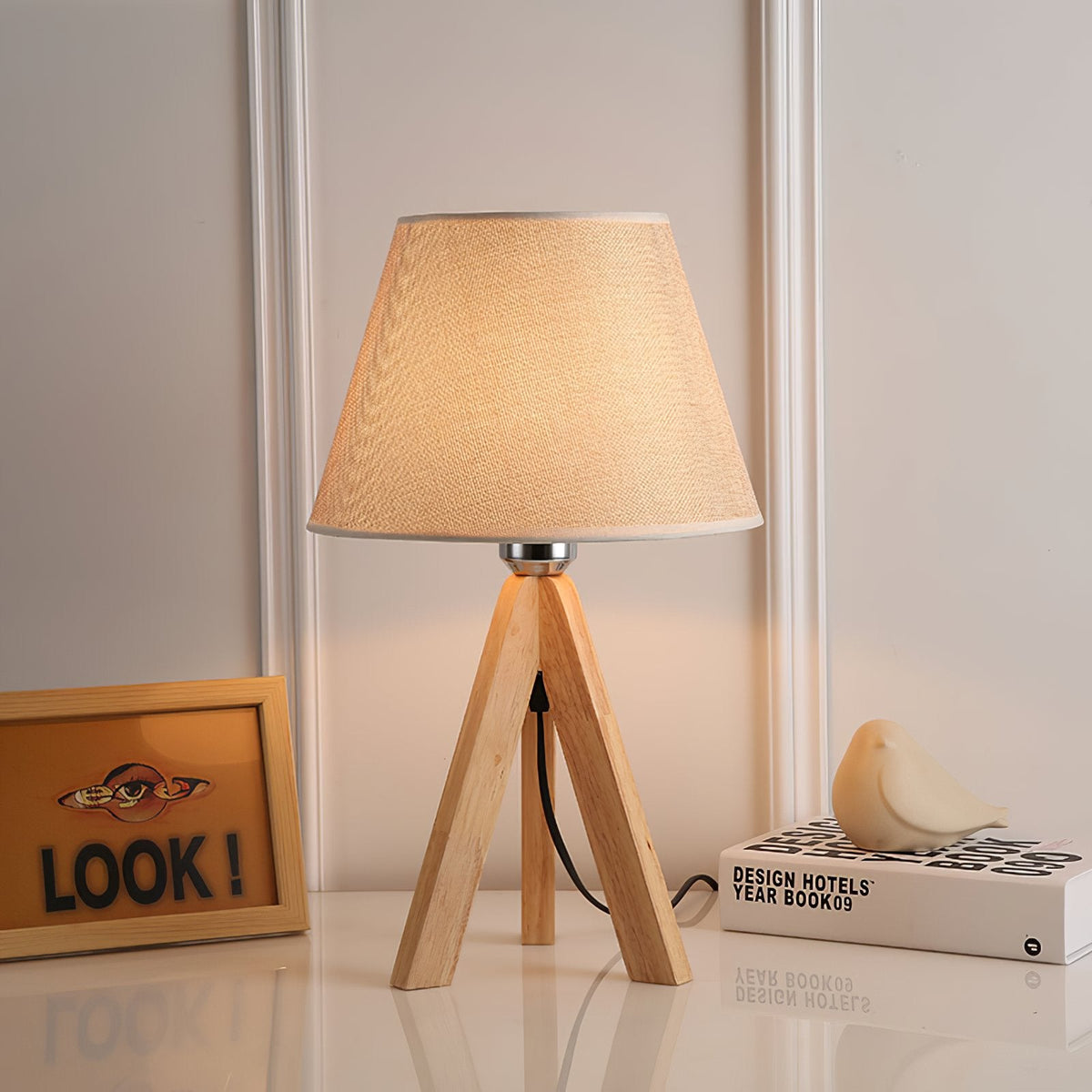 Lifland Solid Wood Table Lamp